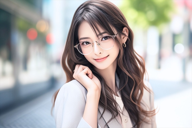 ふちなしメガネはダサい